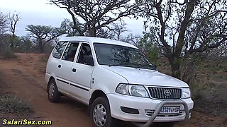 African outdoor safari fuck orgy