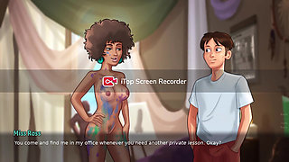 Summer time saga new update fucking a teacher during class.(New update)