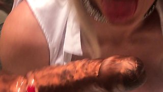 SEXY BIG BOOBS BLONDE ANAL MASTURBATION