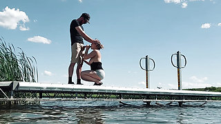 Sex on Lake for ANYONE to See!