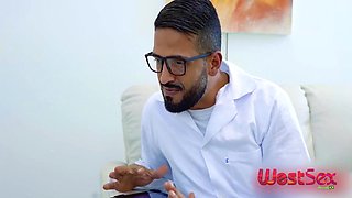 Mariana Torres And Tony Brooklyn In Doctor Decides To Help Patient With Sexual Relaxation