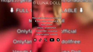 Luna Doll Gets Rough Hotel Fuck - Big Tits, Deep Throat & Cum in Mouth