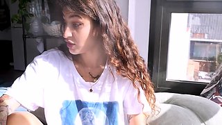 Cute blonde amateur webcam teen masturbating