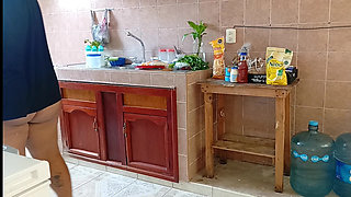 Chubby Mom in the Kitchen 1