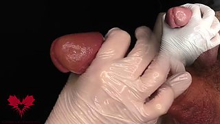 Medical examination of the urethra and extraction of a sperm sample. View I