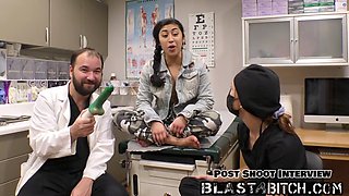 Jasmine Rose gets squirted with jizz in a POV medical scene