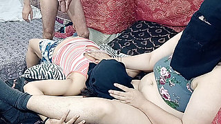 Pussy Fucking Hard Sex with Sara in Missionary with Loud Moans Sex in Desi Threesome