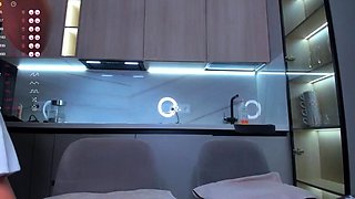 StrapOn Lesbian with big boobs fucks her blonde sexy GF