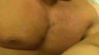 Amazing milf fucking with her boy on his bed