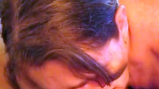 Granny's Dirty Talk and Cum Swallowing