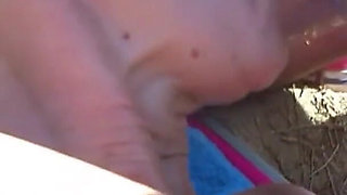 Corabitch Collects a Lot of Sperm in Maspalomas