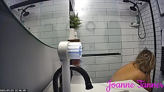 Found Hidden Cam Footage of My Mom Mrs. Joanne Tanner the Real Public Schoolteacher in the Shower on my Dad's Computer 2