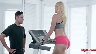 Hot Gym MILF Vanessa Cage Gets Fucked Hard by Trainer - Big Tits PAWG Riding Cock
