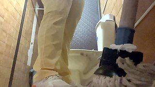 Camera Records Ass Nurse in Hospital Bathroom