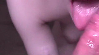 Very Slobbery Passionate Blowjob From a Hot Minx Student