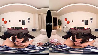 Japanese Student Mesmerizes with Sensual Virtual Reality Passion