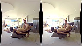 Lana & Ryan - Sex On The Kitchen; Amateur Couple Voyeur