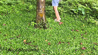 Beautiful Girl I Met in Park Outdoor Blowjob It Was Her Kinky Fun to BJ in Public