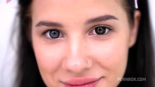 Baby 18yo Sofa's first DVP + ANAL ! Hard Gang Bang