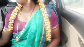 Step Dad Angry Daughter in Law Car Sex Telugu Crazy Dirty Talks. Part -2