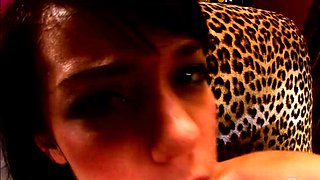 Mexicana blowjob with her big boobs