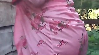 Flashing Teasing Rubbing My Hairy Pussy Outdoors Squirting
