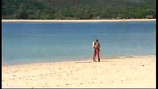 Jemstone Sits on the Beach Getting a Facial after Riding a Hard Dick - Private Porn Sex Videos