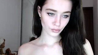 Hottest brunette solo webcam masturbation 2