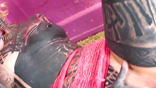 Tattooed Alt Girls Having Wild Lesbo Fun with Strap on