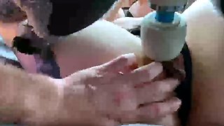 Stacked brunette goes solo toys and masturbation