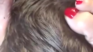 Naelor goes down on Melove and she Moans real nice, Sexy Red Nail Polish