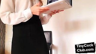 Micropenis loser got humiliated by babe