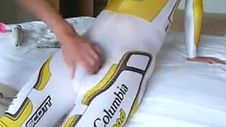 Cycle Suit Rub - Big Cock Handjob