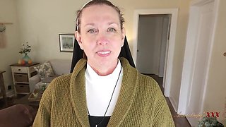 Autumn Real Brunette Amateur Nun in Homemade POV hardcore video in her Uniform