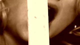 Hot blonde with huge tits gets her pussy drilled inside the cell