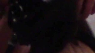 MILF Nylon Hooded and Pigtails, Balgagged, Throatfucked, Ringgagged with Cum in Mouth
