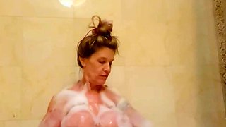 Great Big Boobs On Masturbating Redhead