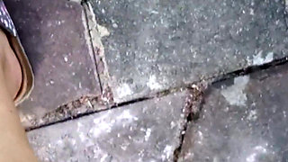 Bare Feet in Slippers