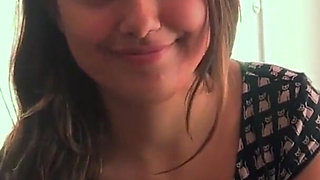 Mia Grand teen sucks and fucks a cock that gives her creampie