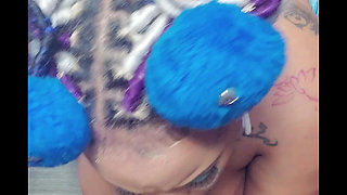 On My Knees Worshipping a Monster Black Cock - Sloppy Deep-throat Until My Eyes Water