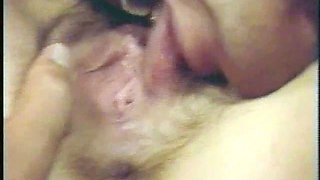 Brunette hottie amateur blowjob and sex with a huge dildo