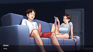 anon and dabby make hit seen in summertime saga part 1