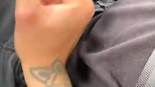 Handjob in the Car with Huge Cumshot