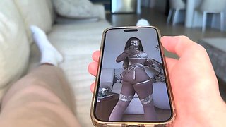 My Tattooed Brunette StepSister Accidentally Airdrops Me her Nudes - Homemade POV Hardcore