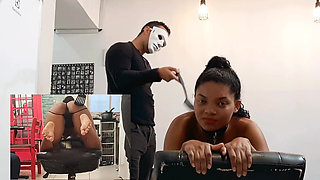 Stepdaughter Receives Her First Spanked with Kitchen Spatula