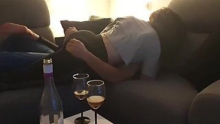 Hot amateur wife cheating with lover - hubby films foreplay before sex