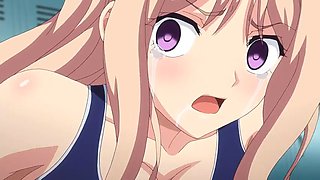 Busty swimsuit foursome in changing room: Big Tits, Big Ass  Blowjob Porn