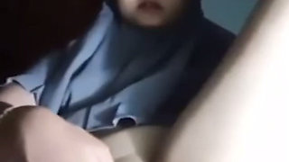 Hijab Masturbation When Husband Leaves for Out of Town