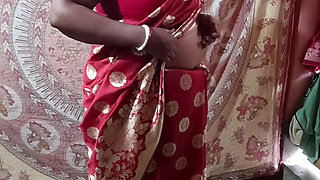 Saree Dropping Solo - SFW