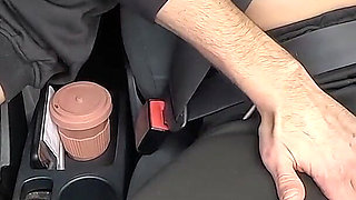 Shy Stepdaughter Touched Inappropriately and Finger Fucked on the Way to College!